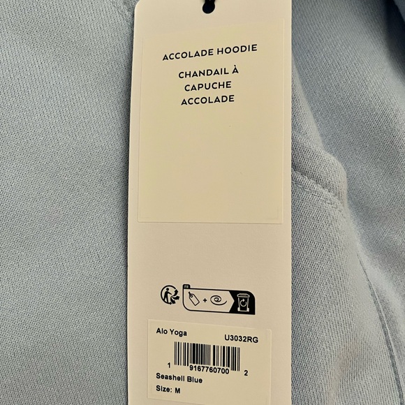 ALO Yoga Seashell Blue Hoodie - Picture 3 of 4